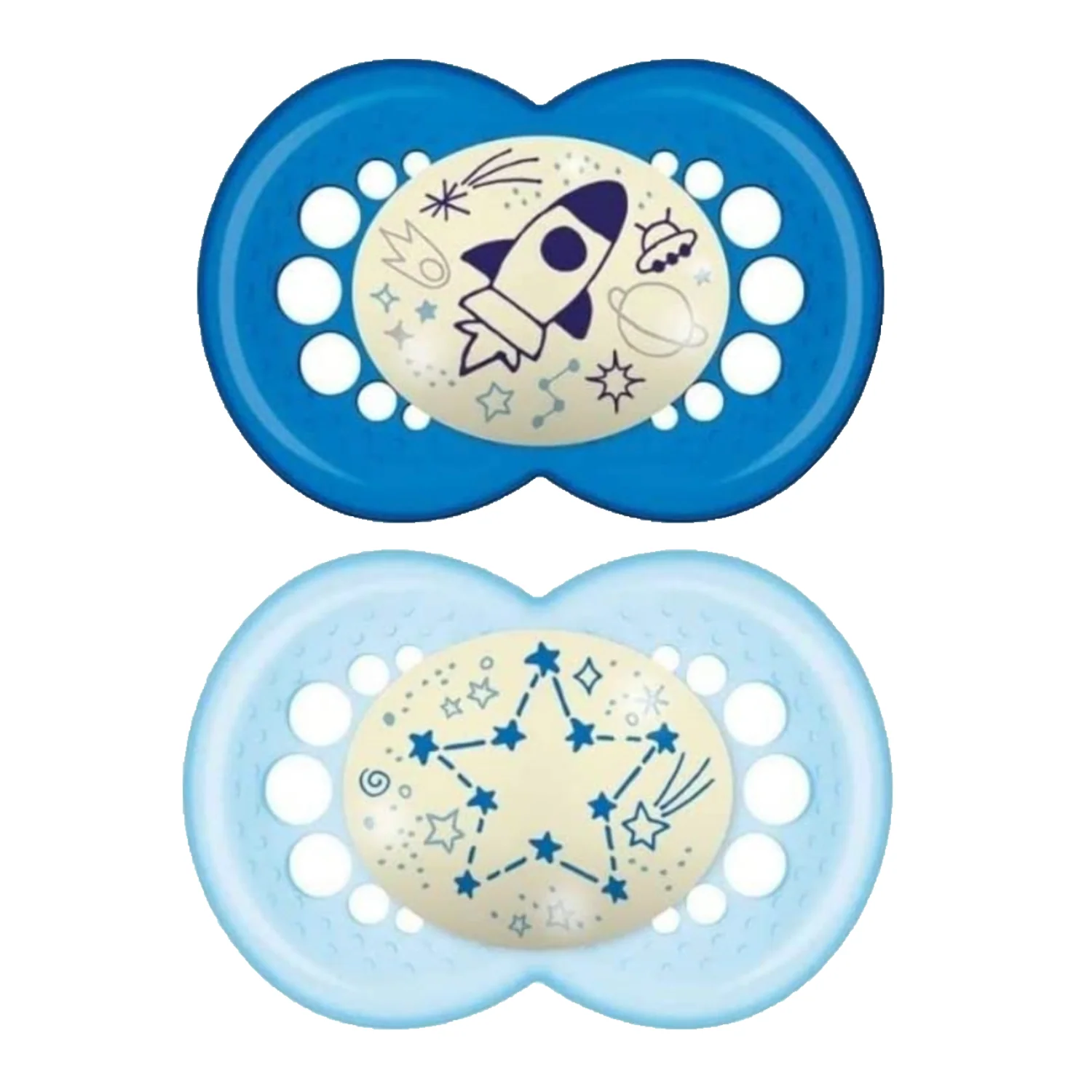 2 Chupetes Nocturnos Látex de Caucho Natural MAM Original Night 6m+ - Imagen 9