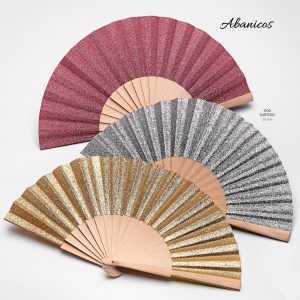 ABANICO MADERA BRILLANTINA STDO -1100-D