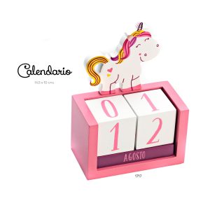 CALENDARIO PERPETUO MADERA UNICORNIO 1717-D