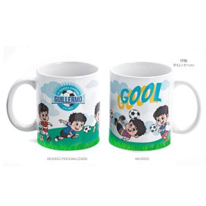 TAZA NIÑO FUTBOLISTA PERSONALIZABLE 1735-D