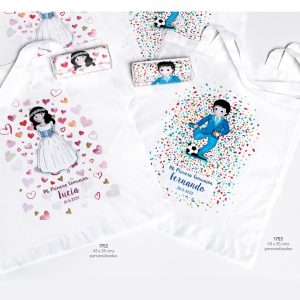 BOLSA COMPRA NIÑA Y NIÑO COMUNIÓN PERSONALIZADA 1752 Niña / 1753 Niño -D