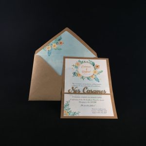 Invitación boda Contigo cont-1831E