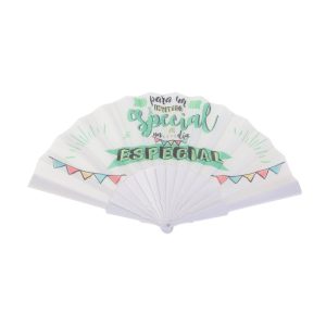 ABANICO TELA «FRASES» 2055-DI