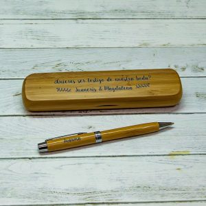 Estuche Testigos+Bolígrafo de madera