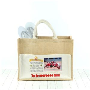 Bolsa de yute playa personalizada
