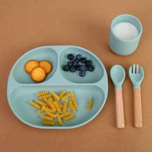 Plato de Silicona Succión Antideslizante