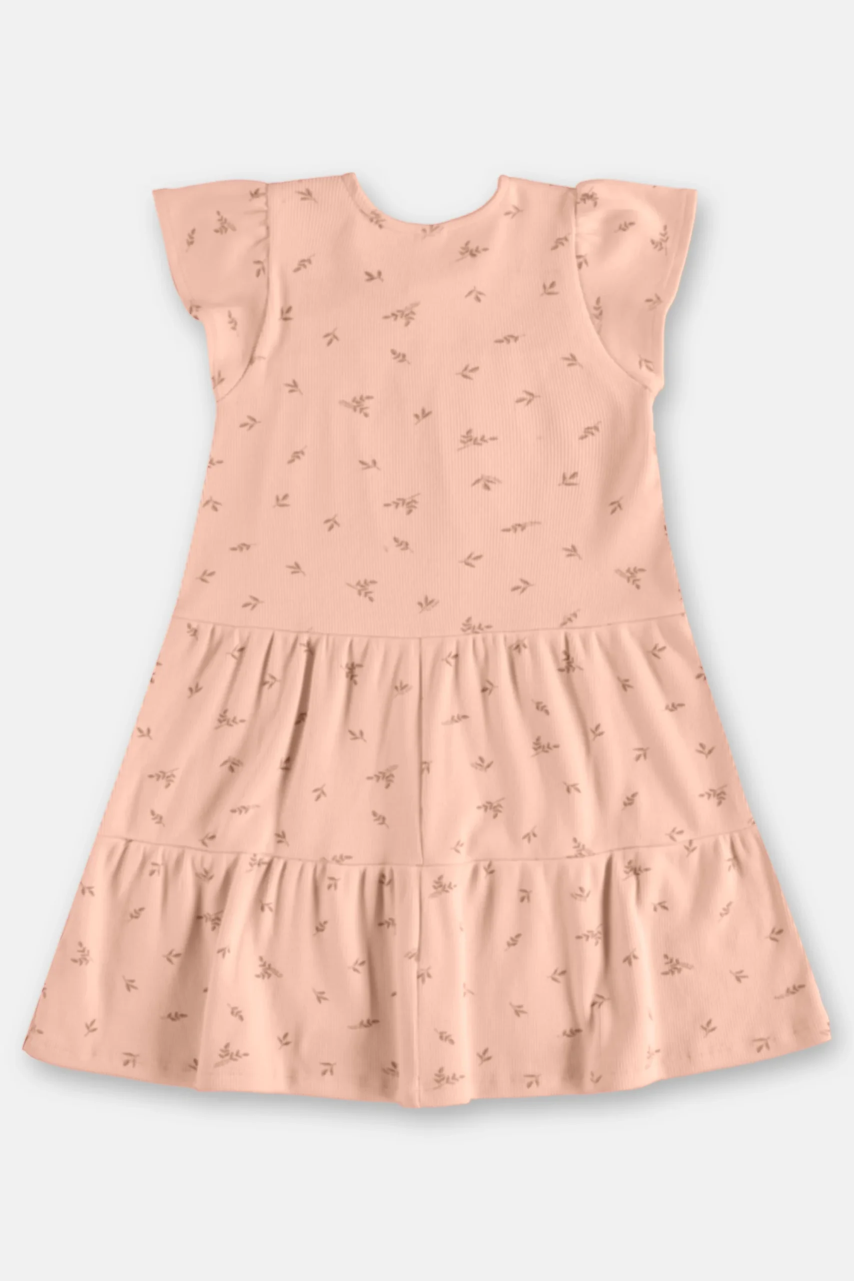 Vestido Infantil Volados Floral – Verde, Rosa y Blanco - Imagen 7