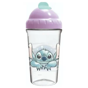 Vaso con Bombilla Flexible 295ml Stitch DISNEY 18-24m+