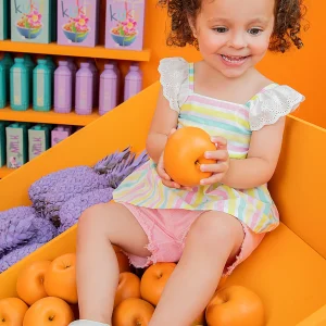 Conjunto Blusa Rayas y Short Rosa