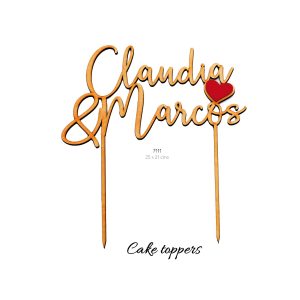 CAKE TOPPER MADERA 7111-D
