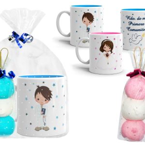 Taza comunión con brocheta golosinas – Ref. 7313-1 -CAR