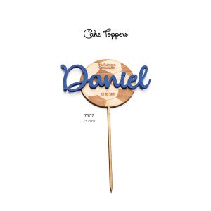 CAKE TOPPER BALÓN MADERA 7607-D