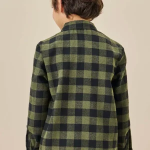 Camisa Franela a Cuadros Forest Green