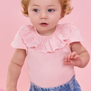 Body Bebé con Cuello Volantes Broderie
