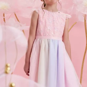 Vestido Pastel Fiesta Niña – Tul Multicolor