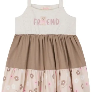 Vestido Friend Beige y Flores Kukie