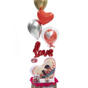 CESTA CAJITA  FELIZ DIA AMOR/3-419