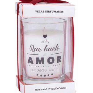 VELA CON MENSAJE,QUE HUELE AL AM DH-001ROIMAR