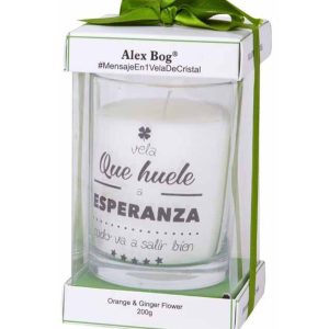 VELA CON MENSAJE, HUELE A ESPERAN DH-005ROIMAR