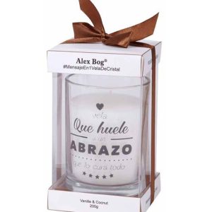 VELA CON MENSAJE,  HUELE A UN ABAZ DH-008ROIMAR
