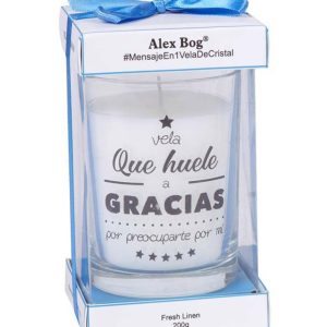 VELA CON MENSAJE, HUELE A GRACIAS DH-012ROIMAR