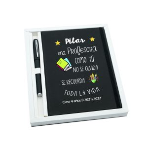 Bloc de nota+bolígrafo con caja profe 2009bloc-profe