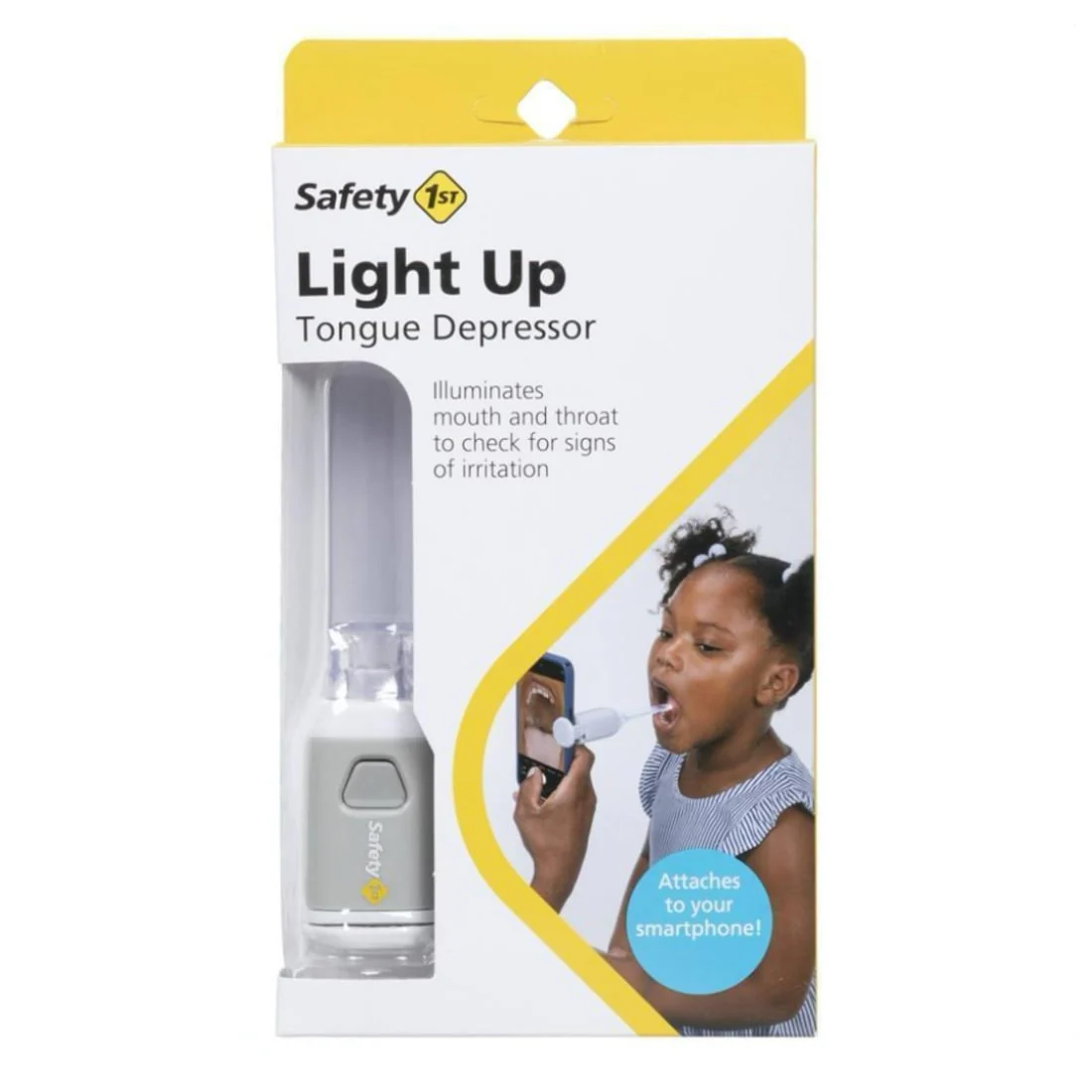 Depresor Lingual con Luz SAFETY 1ST Uso con y sin Smartphone