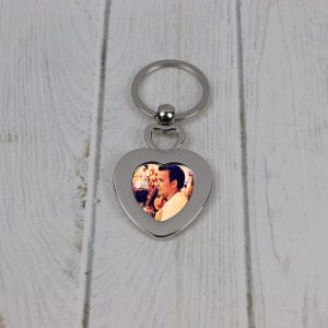 Llavero Corazón metal personalizado 6,5×6,5cm.