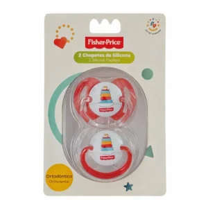 Pack Chupetes de Silicona  Fisiológicos FISHER PRICE 6-18 M+