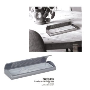 ESTUCHE GRIS PARA DOS BOLIGRAFOS – Ref. P002033 -PRT