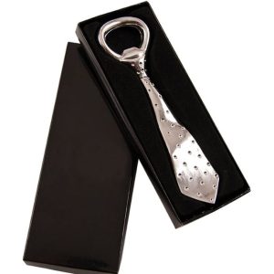 ABRIDOR CORBATA PLATEADO CON CAJA P802003