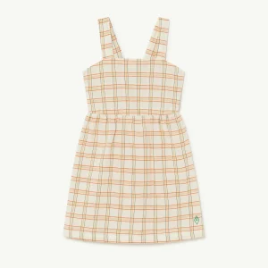 VESTIDO WHITE SQUARES BADGER THE ANIMALS OBSERVATORY