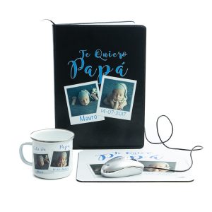 CESTA PAPÁ PACK OFICINA CON FOTO /5-740