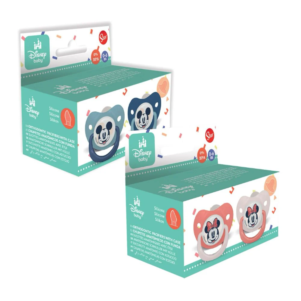 2 chupetes de Entretencion silicona DISNEY 0m+ - Imagen 7