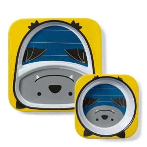 Set de Plato y Bowl Melamina SKIP HOP Zoo