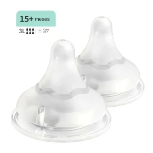 Tetina Boca Ancha SofTouch PIGEON LLL 15m+, 2 Unidades