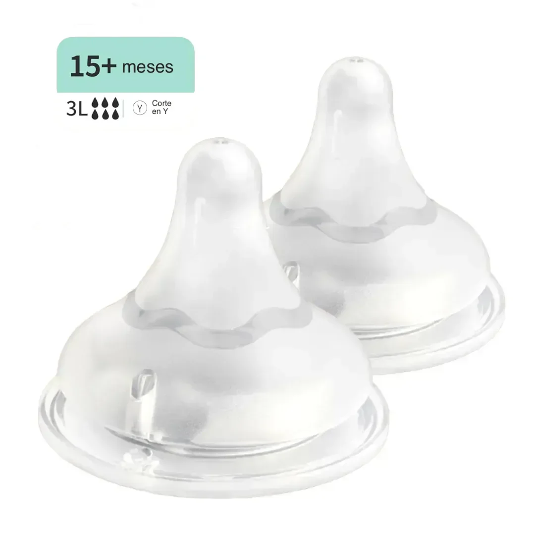Tetina Boca Ancha SofTouch PIGEON LLL 15m+, 2 Unidades