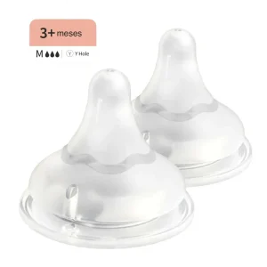 Tetina Boca Ancha SofTouch PIGEON M 3m+, 2 Unidades