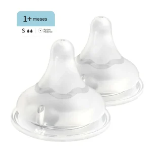 Tetina Boca Ancha SofTouch PIGEON S 1m+, 2 Unidades