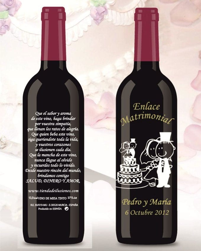 VINO PERSONALIZADO CARICATURA TARTA