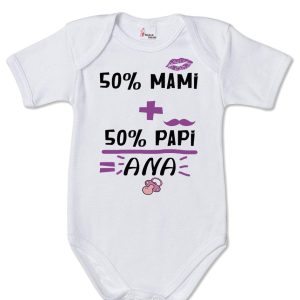 Body bebé  niña personalizado 50% Mami