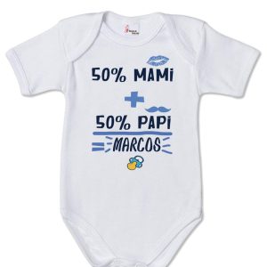 Body bebé  niño personalizado 50% Mami