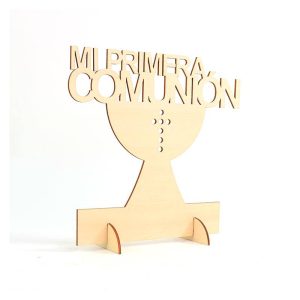 CARTEL MADERA «MI PRIMERA COMUNIÓN» 9324-DI