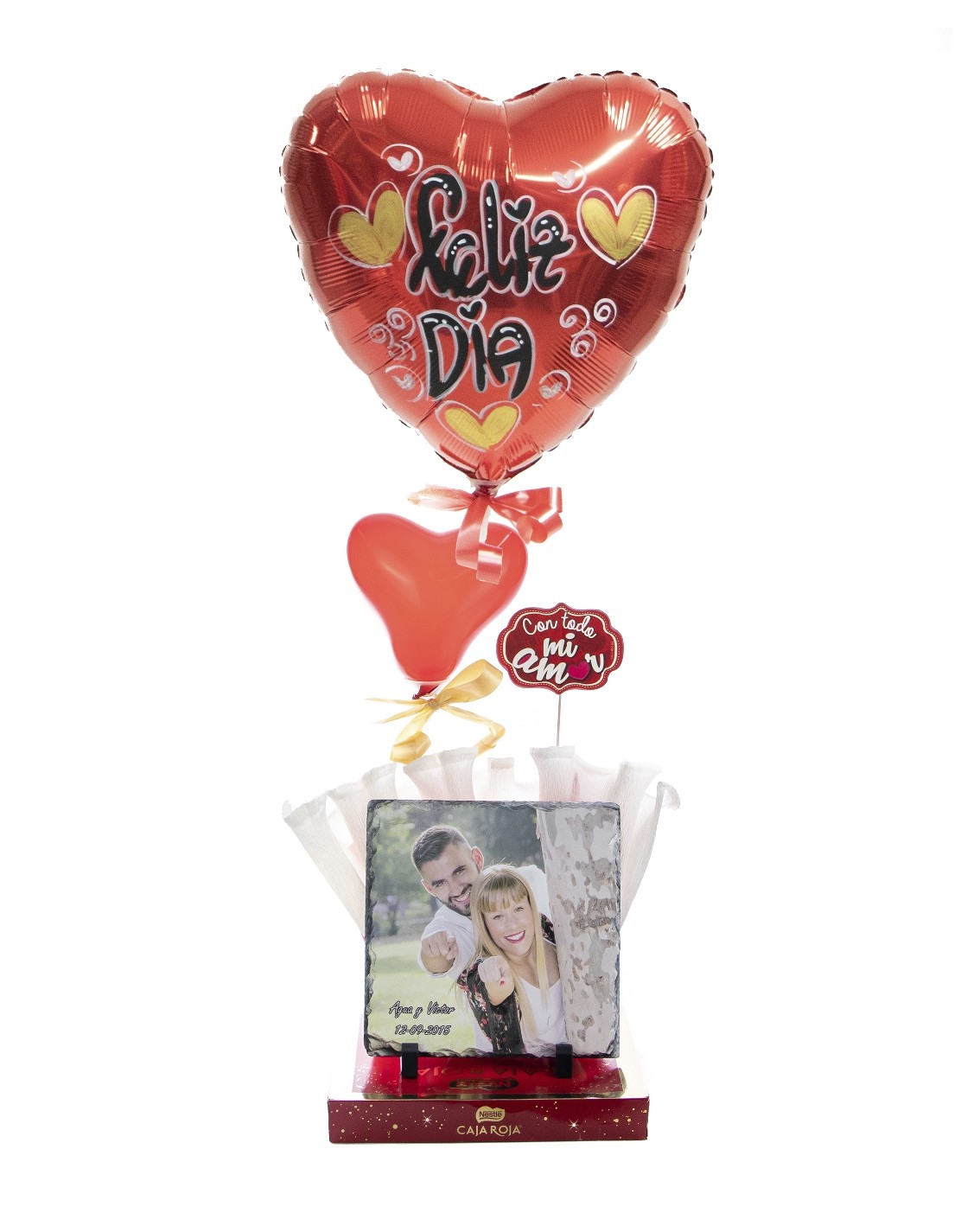 CESTA SAN VALENTIN PIEDRA DE AMOR/3-430