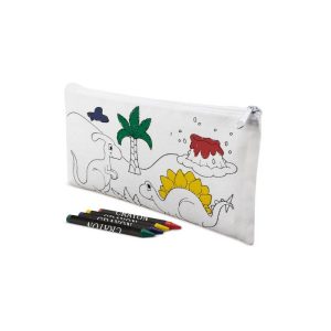 ESTUCHE CON 5 CERAS DINOS NON WOVEN 8616-DI