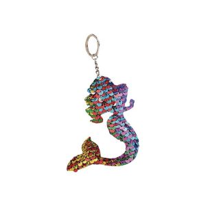 LLAVERO SILUETA SIRENA LENTEJUELAS SURTIDO 8636-DI