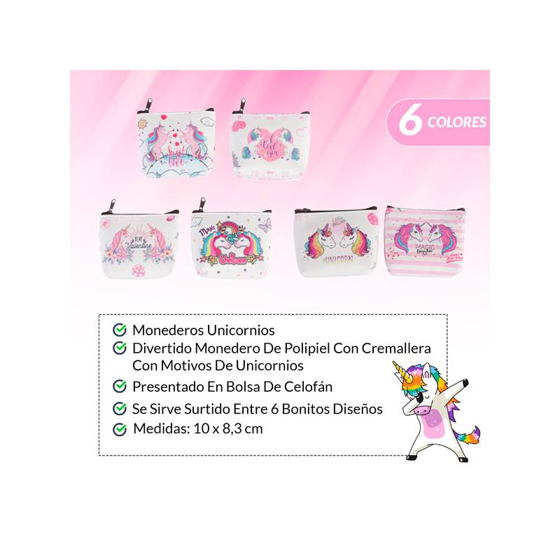 MONEDEROS UNICORNIOS SURTIDOS 2749-DI - Imagen 2