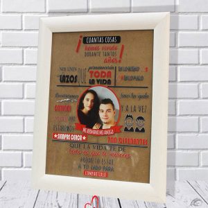 Marco hermanos Personalizado directo al cristal