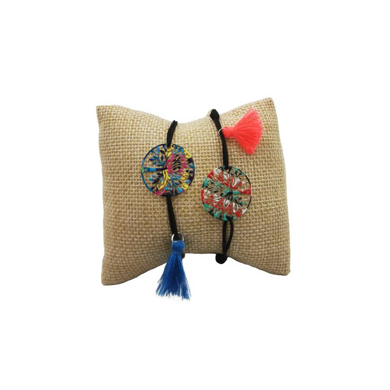 PULSERA ÁRBOL DE LA VIDA CON POMPÓN SURTIDAS 2717-DI - Imagen 2